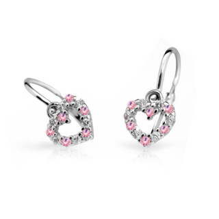 Zlaté náušnice pro miminko Cutie Jewellery C2157B-pink