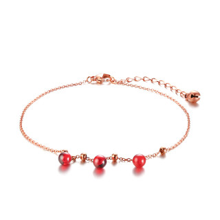 Náramek na kotník chirurgická ocel 038