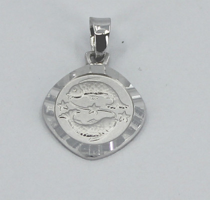 Stříbrný přívěsek znamení ryby 307884005