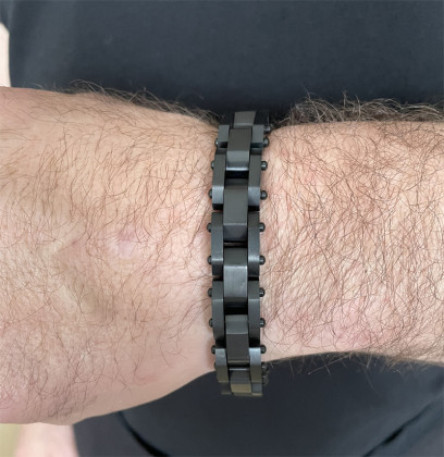 Pánský náramek chirurgická ocel WJHB592BK