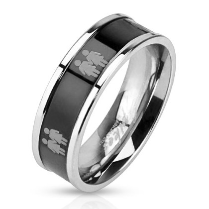 Ocelový prsten 3041-Žena