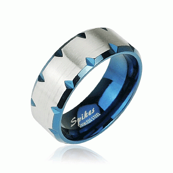 Ocelový prsten Spikes 1179