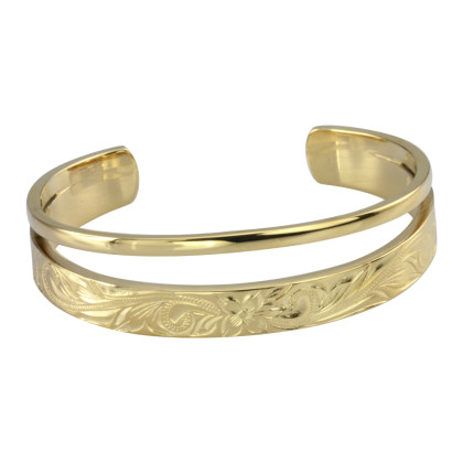 Pozlacený bangle z chirurgické oceli GBSG130GD