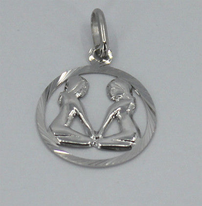 Stříbrný přívěsek se znamením Blíženec 3035750011