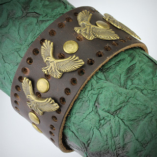 Pánský kožený náramek SESL0137