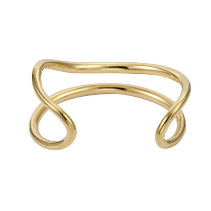 Pevný náramek z pozlacené oceli MBSG32GD