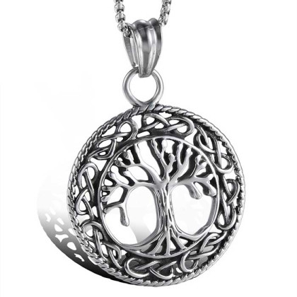 Ocelový náhrdelník strom života WJHC229