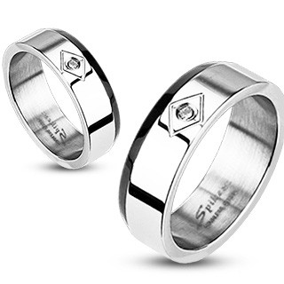 Ocelový prsten Spikes 1007