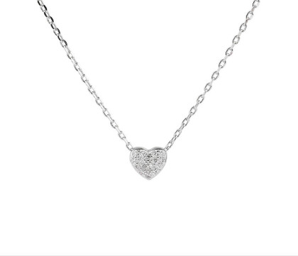 Stříbrný náhrdelník srdce 3092190009