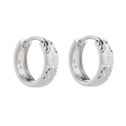 Stříbrné kruhové náušnice 305986006