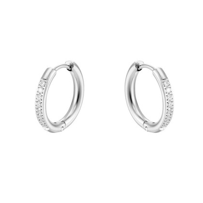 Náušnice z chirurgické oceli se zirkony WJHE994ST