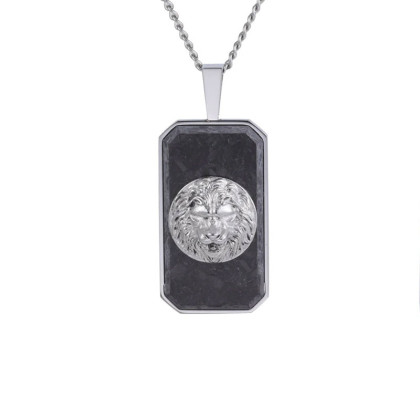 Pánský přívěsek z chirurgické oceli PSS1178 - Lev