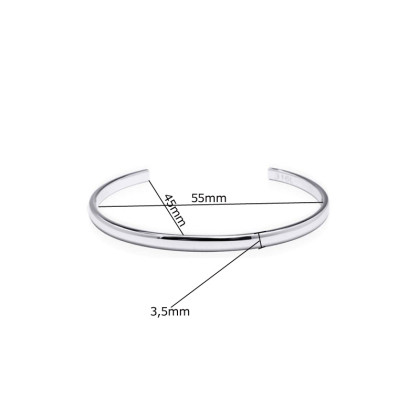 Jemný dámský náramek z chirurgické oceli Genco GBSG13ST-55