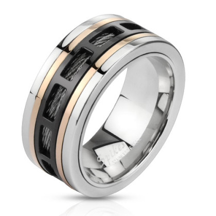 Ocelový prsten Spikes 2805