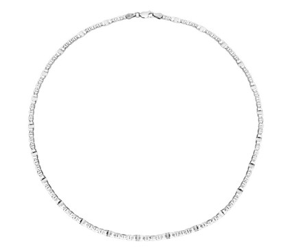 Luxusní stříbrný řetízek na krk 302456