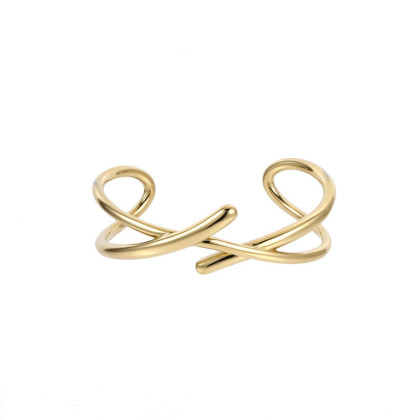 Pozlacený náramek bangle z chirurgické oceli MBSG28GD