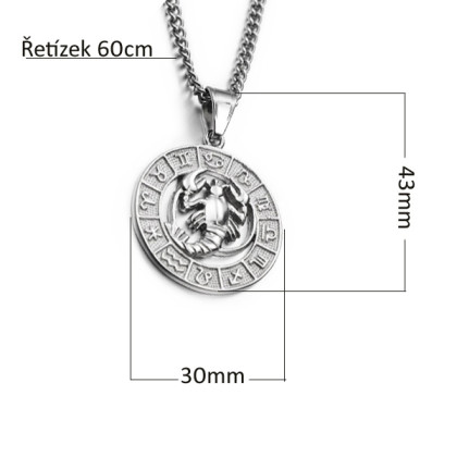 Náhrdelník se znamením zvěrokruhu WJHP3093