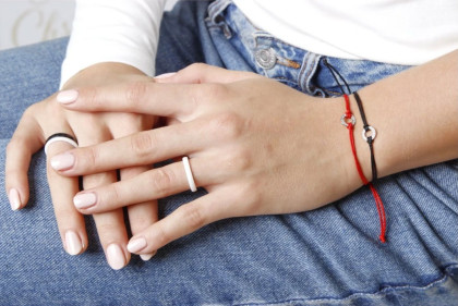 Dámské náramky se zlata a nylonu Z3061