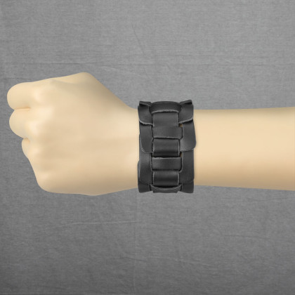 Kožený náramek SESL0220-BK