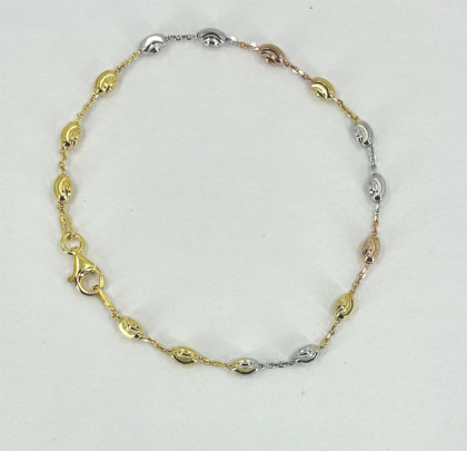 Luxusní stříbrný náramek zlatý 3104730023