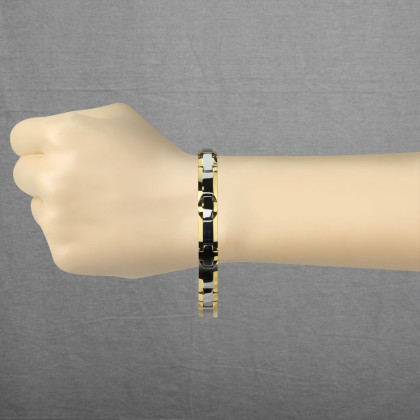 Dámský magnetický náramek z wolframu SETUB005GD