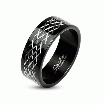 Ocelový prsten Spikes 1585