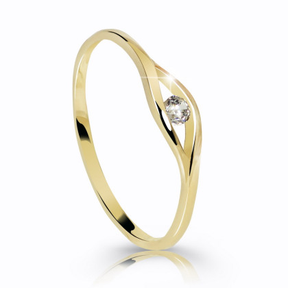 Prsten s kamínkem zlatý Z6108Y