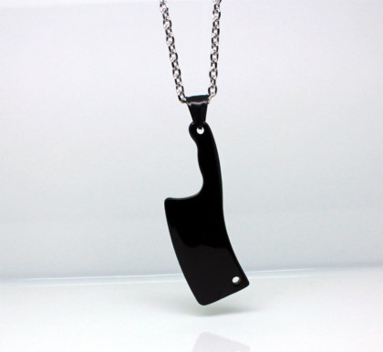 Stylový ocelový náhrdelník pro řezníky WJHC98ST