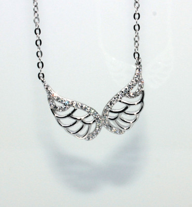 Stříbrný náhrdelník andělská křídla 306330