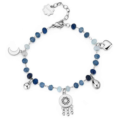 Ocelový náramek s přívěsky Brosway Chakra BHKB129