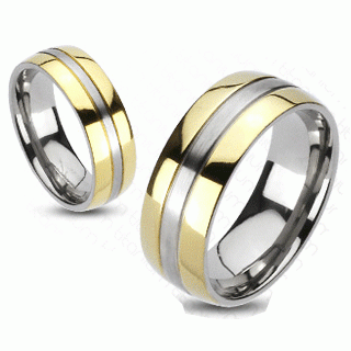 Titanové snubní prsteny Spikes 3042