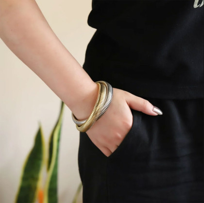 Dámský flexibilní náramek z chirurgické oceli MBSS235