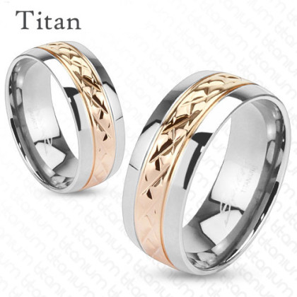 Titanový prsten Spikes 3700