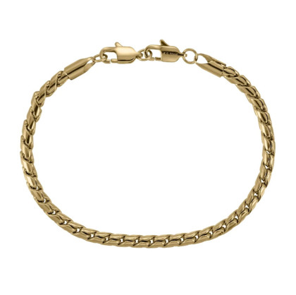 Stylový pozlacený náramek z chirurgické oceli BSS1120