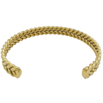 Zlatý náramek bangle z chirurgické oceli MBSG01GD