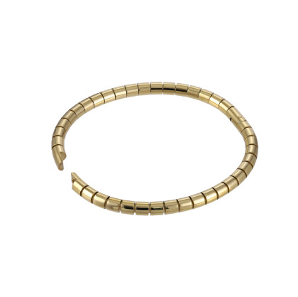 Pevný náramek z chirurgické oceli zlatý MBSG14GD