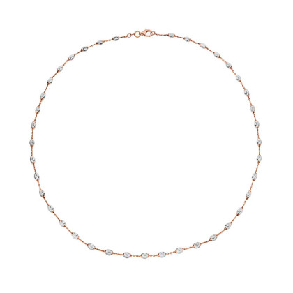 Pozlacený stříbrný náhrdelník 306967