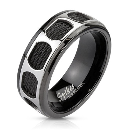 Ocelový prsten Spikes 2819