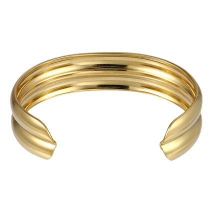 Stylový dámský náramek bangle z chirurgické oceli MBSG20GD