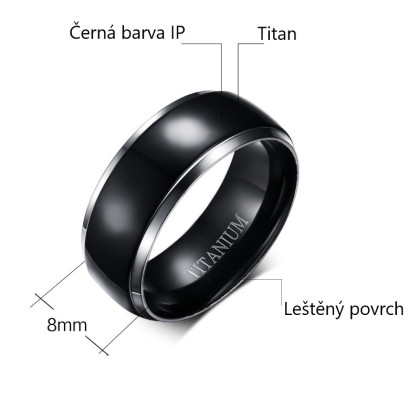 Prsten pro muže z titanu SETR004