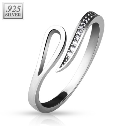 Stříbrný prsten s kamínky SETRSS041