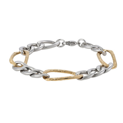 Náramek chirurgické oceli figaro GBSS231GD