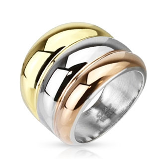 Ocelový prsten Spikes 0041