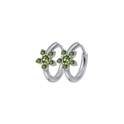 Ocelové náušnice se zirkony kytičky WJHE1235ST-CZ