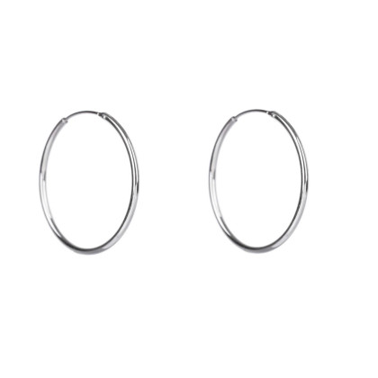 Náušnice kruhy stříbrné 305752011