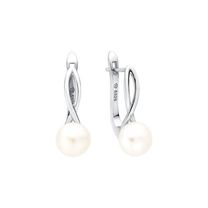 Elegantní perlové náušnice SK22104ELW