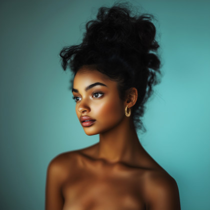 Moderní ocelové náušnice zlaté MESS49GD