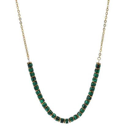 Stylový pozlacený ocelový náhrdelník NSS1014M