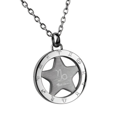 Ocelový přívěsek se znamením horoskopu Kozoroh PSS63