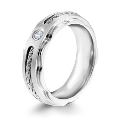 Ocelový prsten MCRSS012